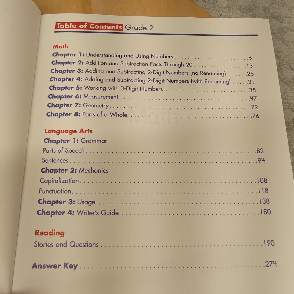 Spectrum Second Grade Workbook Math And Language Arts - Picture 3 of 7